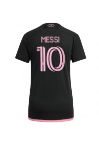 Inter Miami Lionel Messi #10 Voetbaltruitje Uit tenue Dames 2024-25 Korte Mouw